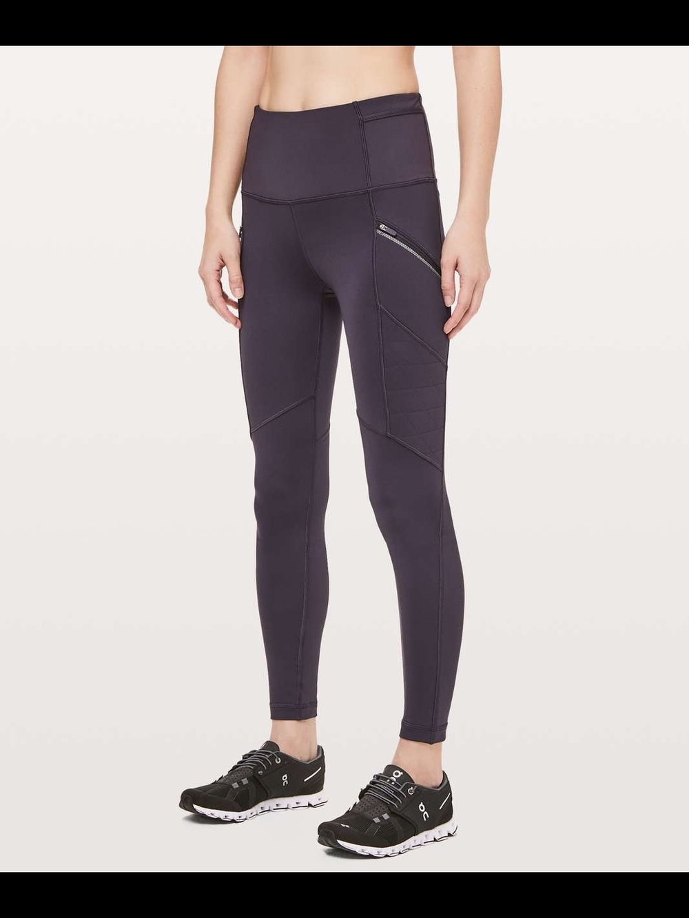 Lululemon High-Waist Performance Leggings in Deep Charcoal